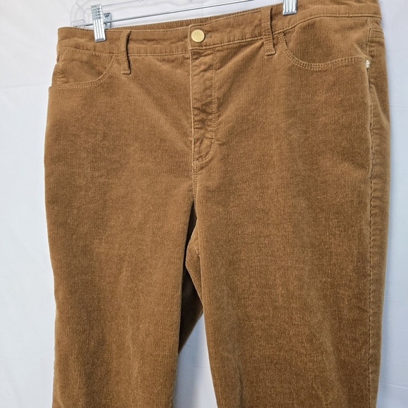 Talbots Corduroy Jegging Button Zip Fly Pants Women's Size 12 Stretch - Picture 2 of 8